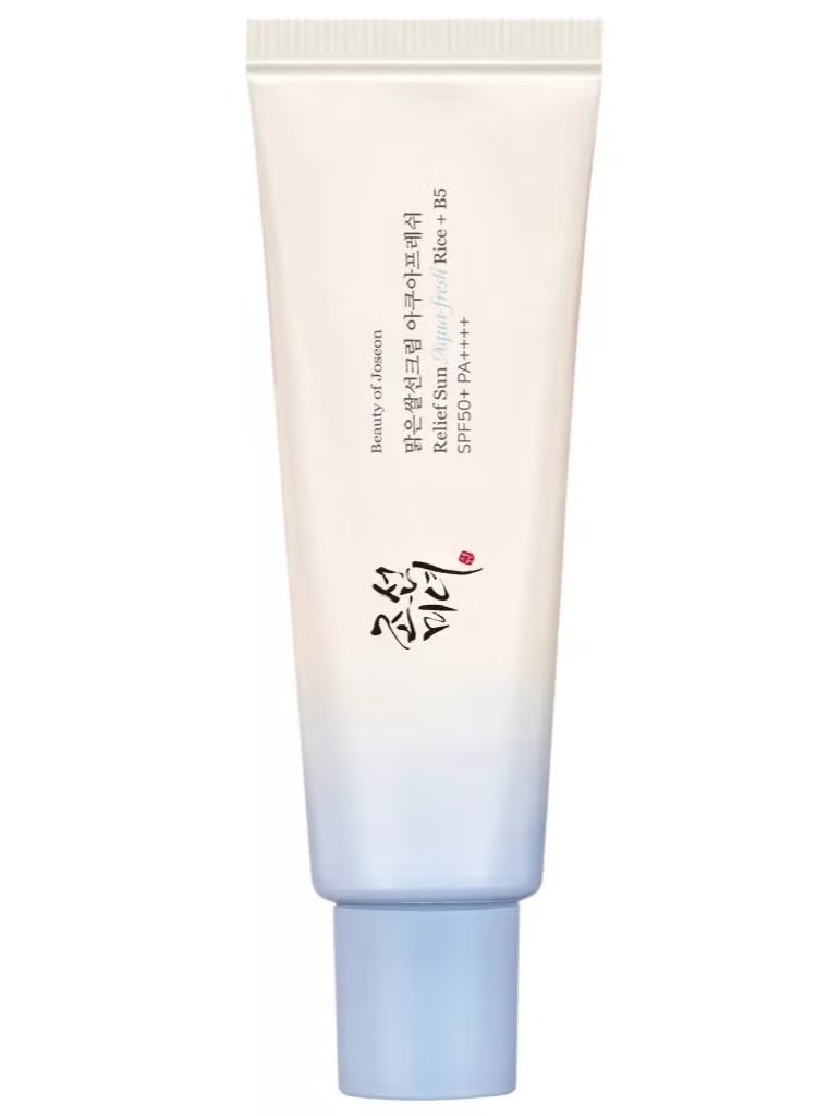 عام جمال جوسون ريليف صن أكوا فريش 50 مل - الأرز + B5 | واقي شمسي كوري بـ SPF50+ PA++++ - Image 1